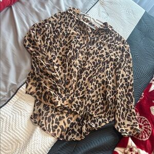 Leopard Print Women's Top